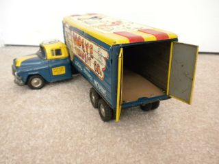 Popeye Transit.  Popeye Movers Tin Truck Vintage Linemar Marx 5