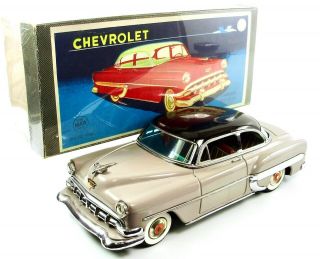 1954 Chevrolet Belair 11” (28 Cm) Japanese Tin Car By Linemar Nr