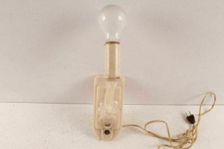 Vintage Alacite Aladdin Lamp Wall Sconce Light With Paper Tag & Shade 2