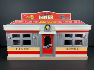 Vintage 1988 Tyco DIXIES DINER Deluxe Furnished 1950s PLAYSET w/ Boxes / Figures 3