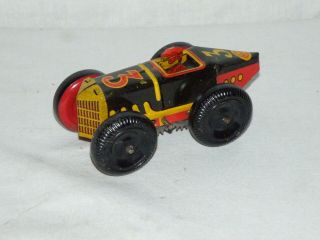 Marx Wind Up Toy Race Car Tin Litho Boat Tail Midget