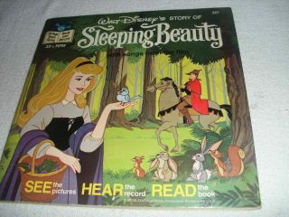 Walt Disney Sleeping Beauty See Hear Read 24 Page Book All Complete 33 1/3