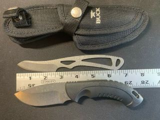 Buck Knives Omni Hunter And Paklite Caper - 2 Fixed Blade Knife Combo W/ Sheath