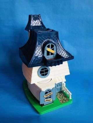Vintage Weebles Haunted House w/ Box Figures Furniture Halloween 1976 4