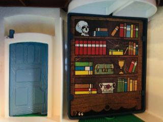 Vintage Weebles Haunted House w/ Box Figures Furniture Halloween 1976 5