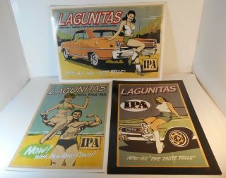 Three Lagunitas Ipa Posters Vintage 1950’s Look Beer Advertising