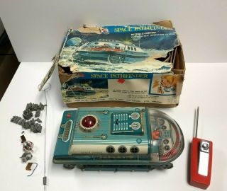 Vintage Radicon Space Pathfinder Modern Toys Mt Battery Operated Tin Litho Toy