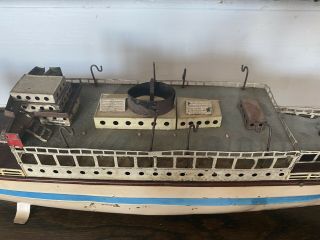 Fleischmann Windup Toy Ocean Liner Cruise Ship,  1930 ' s 20 
