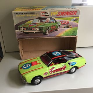 Tps Tin Ford Mustang Mach 1 The Swinger W/box & Fully As Designed T.  P.  S.