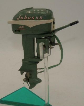 K&o Johnson " Seahorse 25 " - 1955 - Electric Toy Outboard Motor -