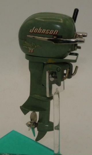 K&o Johnson " Seahorse 25 " - 1954 - Electric Toy Outboard Motor -