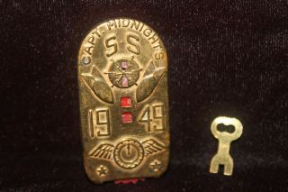 Captain Midnight 1949 Ss Key - O - Matic Decoder W/key Radio Premium