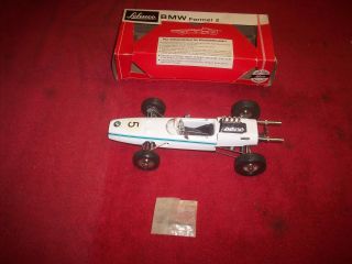 Vintage NOS BMW Formel 2 5 1/16 Wind Up Metal Toy Race Car 1072 3