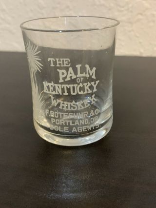 The Palm Of Kentucky Whiskey Pre Pro Glass.  Botefuhr,  Portland Or