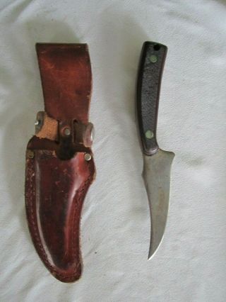 Schrade Usa Old Timer Sharpfinger Hunting Knife 152 Vintage High Carbon Sheath