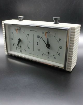 Vintage Ussr Russian Chess Tournament Mechanical Clock Timer Jantar Yantar