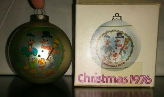 Vintage 1976 Schmid Walt Disney Donald Duck Christmas Ornament W Box Limited Ed.