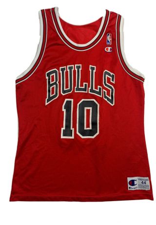Vintage Chicago Bulls B.  J.  Armstrong 10 Champion Nba Jersey Size 44
