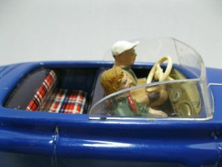 1950 ' s Arnold Primat Tin Toy Wind - Up Car Blue Convertabl & Box Germany 6