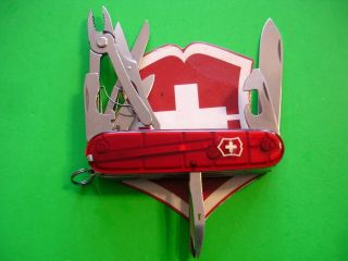 Ntsa Swiss Army Victorinox Multifunction Pocket Knife Ruby Deluxe Tinker