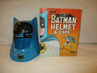 1966 Ideal Official Batman Helmet & Cape