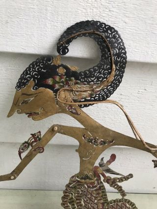 Vintage Indonesian Shadow Puppet Handcrafted Wayang Kulit 3