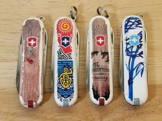 4 Limited Edition Victorinox Annual Series Classic Sd 58mm Swiss Army Knives