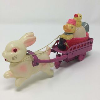 Easter On Parade Celluloid Windup Toy Occupied Japan