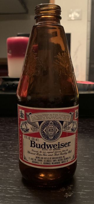 Vintage Budweiser Beer Bottle