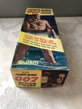 James Bond Sean Connery GILBERT “THUNDERBALL” ACTION FIGURE,  ORIG.  BOX 1965 5