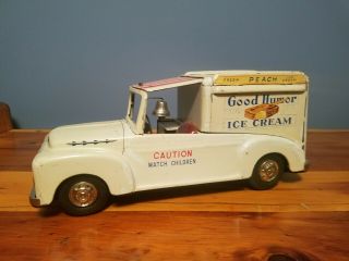 Vintage Japan Ahi FORD Good Humor Ice Cream Truck Tin Friction 3