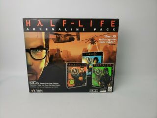 Half - Life: Adrenaline Pack Pc 1999 Windows 95/98/nt Big Box Complete Vintage