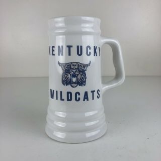 Vintage University Of Kentucky Wildcats Ceramic Beer Mug Stein