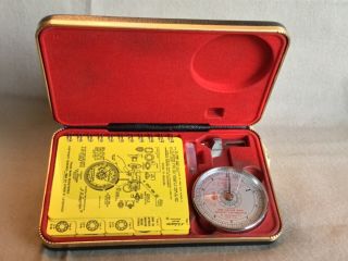 Vintage AD Leveridge MM Gauge & Weight Estimator Micromat Co Carrying Case,  Box 2