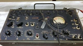 Vintage Wwii Signal Corps I - 177 Vacuum Tube Tester Dynamic Mutual Inductance
