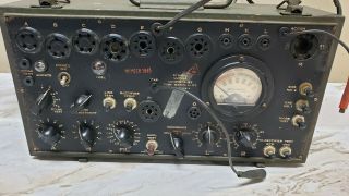 Vintage WWII Signal Corps I - 177 vacuum tube tester Dynamic Mutual Inductance 2