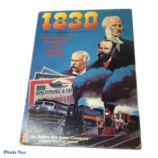 Vintage 1830: The Game Of Railroads And Robber Barons Complete 1986 Version
