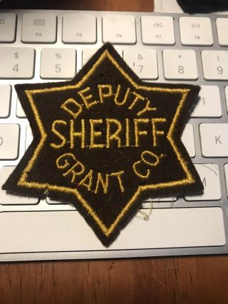 Grant County Washington Deputy Sheriff Patch.  Vintage