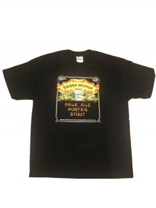 Nwot Mens Sz L Chico,  Ca Sierra Nevada Pale Ale Porter Stout Graphic Shirt Brew