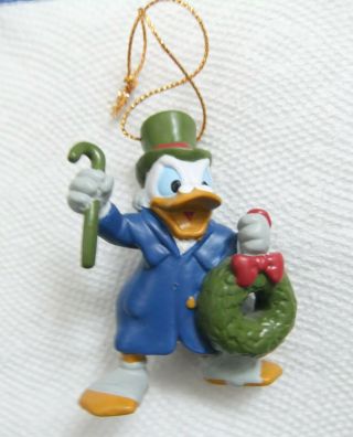 Avon Mcduck Scrooge Christmas Ornament 1992 Mickey 