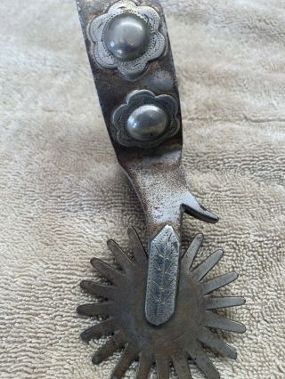 Vintage Western/Mexican Spur with silver 2