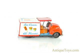 Japanese Tin Lithographed Friction Ice Cream Truck