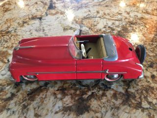 Distler Convertible Red Tin Wind Up Clockwork Toy Car Us Zone Germany