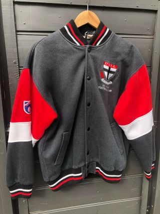 Vintage AFL St.  Kilda Football Club Snap Button Jacket Size Medium 2