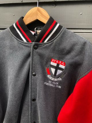 Vintage AFL St.  Kilda Football Club Snap Button Jacket Size Medium 3
