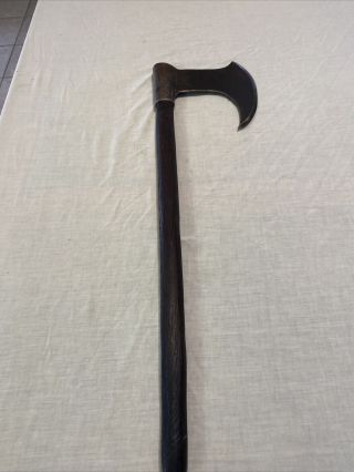 Two Handed Bearded Viking Axe? 32” In Length Of Handle
