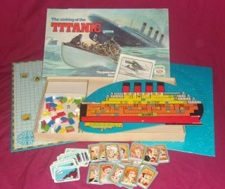 The Sinking Of The Titanic Board Game Ideal Toy Corp Vintage 1976 2003 - 2
