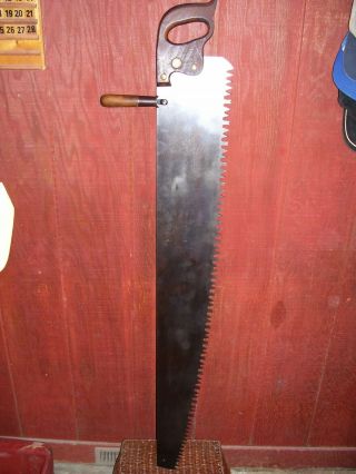 Vintage Atkins One Or Two Man Crosscut Saw Tuttle Teeth 52 Inch