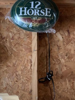 Vintage Genesee Beer Lighted Sign 12 Horse Ale Genesee Brewing Co.  Rochester,  Ny