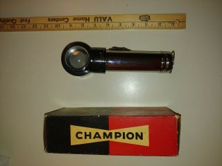 Vintage Champion Spark Plug Viewer,  Tester,  Tool,  Accessory,  In Orig Box